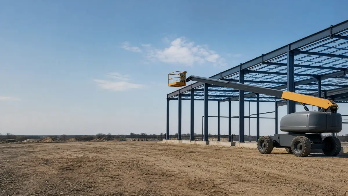 Boom Lifts jobsite access in Lexington